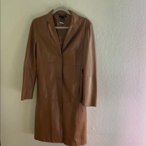 Leather coat